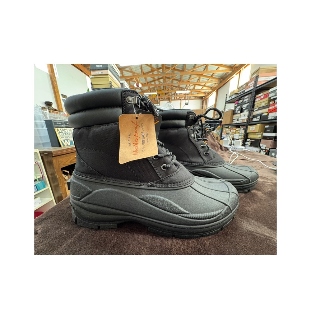 Original Weatherproof Vintage Men's Black Boots size 13
